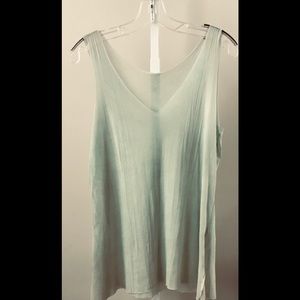 Pre-Owned Robin Kaplan Mesh Tank in Celery